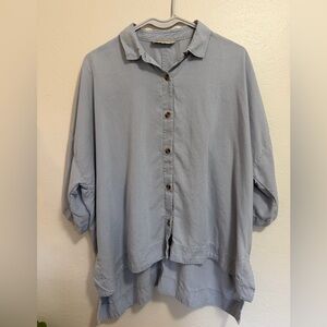 Everlane the Drapey Square Shirt in light blue 🦋